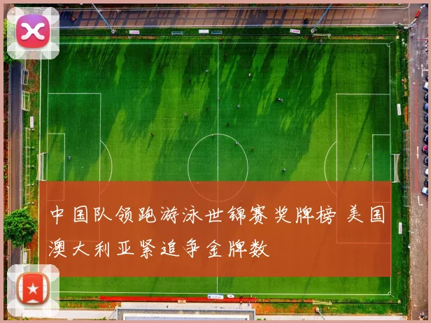 中国队领跑游泳世锦赛奖牌榜 美国澳大利亚紧追争金牌数